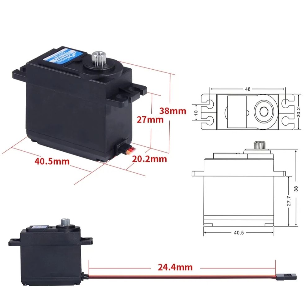 Сервопривод JX Servo PDI-5521MG Metal Gear digital - купить с доставкой