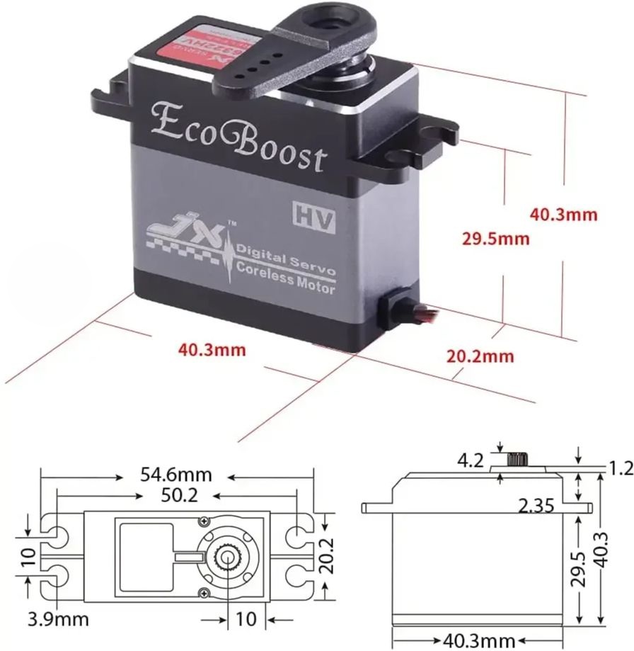 Сервопривод JX Servo CLS6322HV HV Coreless Metal Gear digital - купить с доставкой
