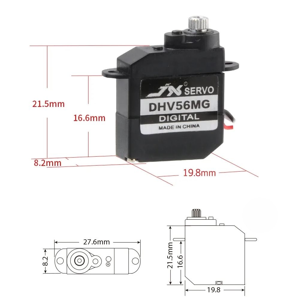Сервопривод JX Servo PDI-DHV56MG HV Coreless Metal Gear digital - купить с доставкой