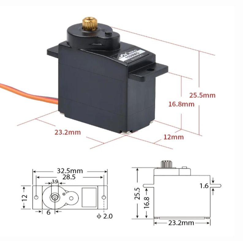 Сервопривод JX Servo PDI-1109HB Plastic Gear digital - купить с доставкой