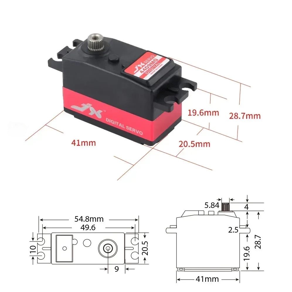 Сервопривод JX Servo PDI-4409MG Metal Gear digital Low profile - купить с доставкой