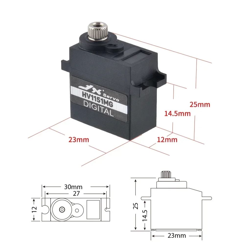 Сервопривод JX Servo PDI-HV1151MG Metal Gear digital - купить с доставкой